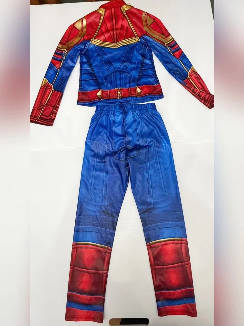 Disney Deluxe Captain Marvel Costume Set - Blue & Red - 5/6